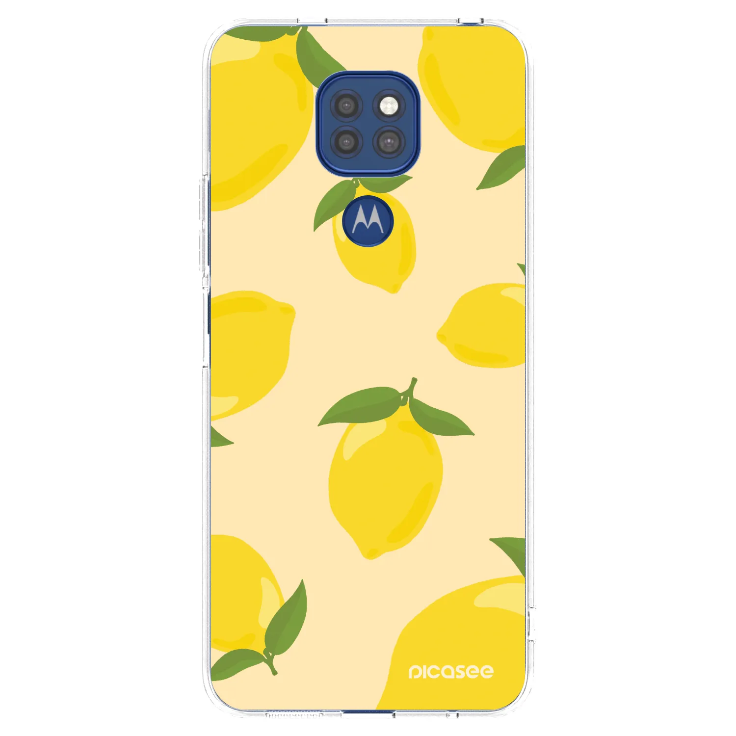Picasee silikonska prozirna maskica za Motorola Moto G9 Play - Limoncella