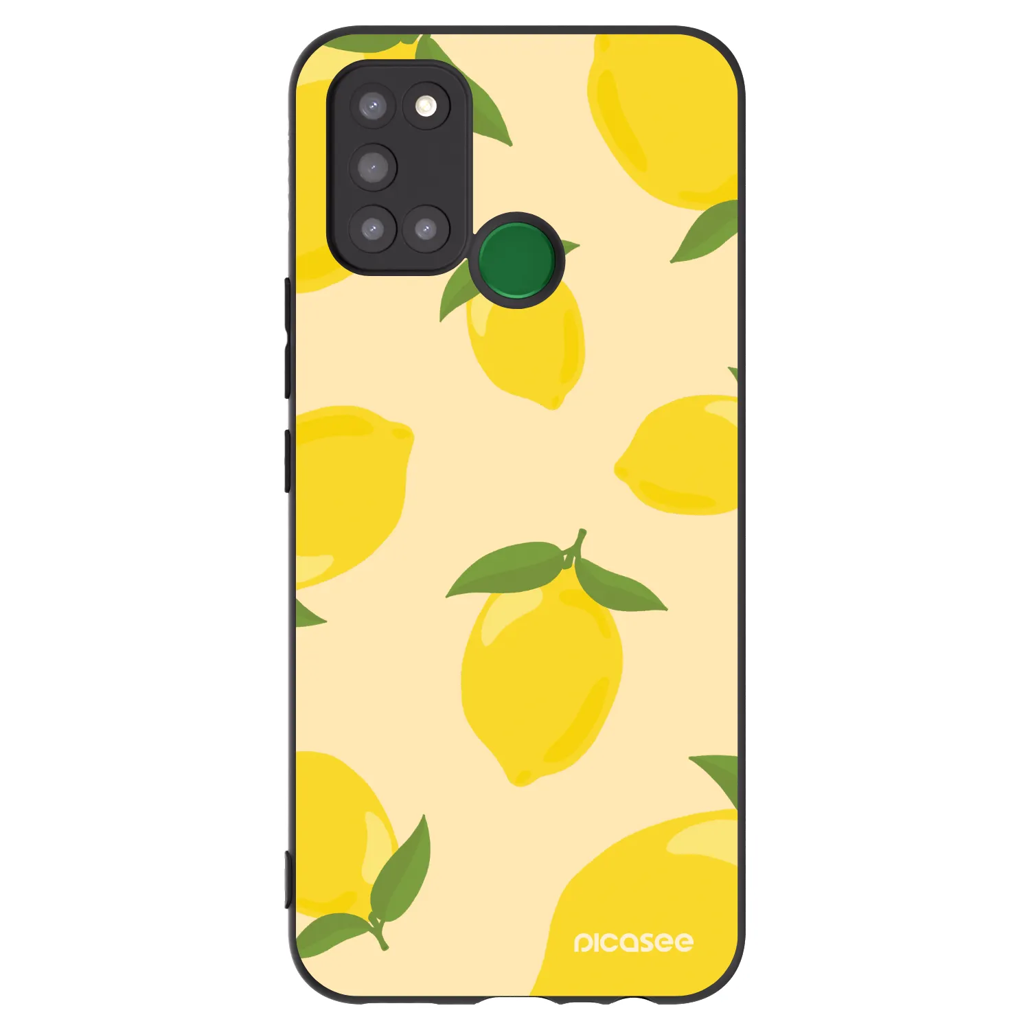 Picasee crna silikonska maskica za Realme 7i - Limoncella