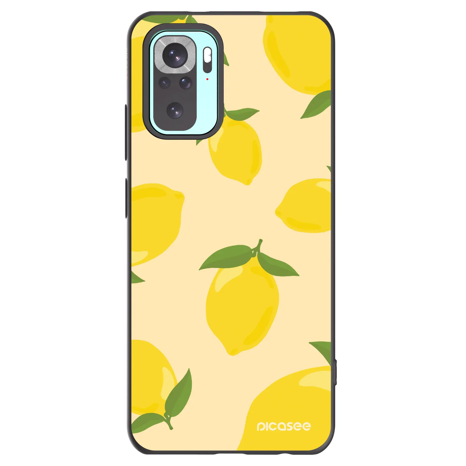 Picasee crna silikonska maskica za Xiaomi Redmi Note 10 Pro - Limoncella