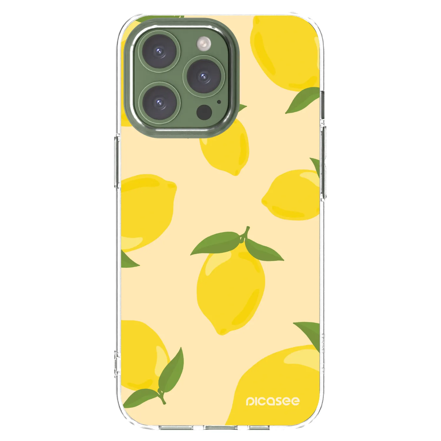 Picasee silikonska prozirna maskica za Apple iPhone 13 Pro - Limoncella