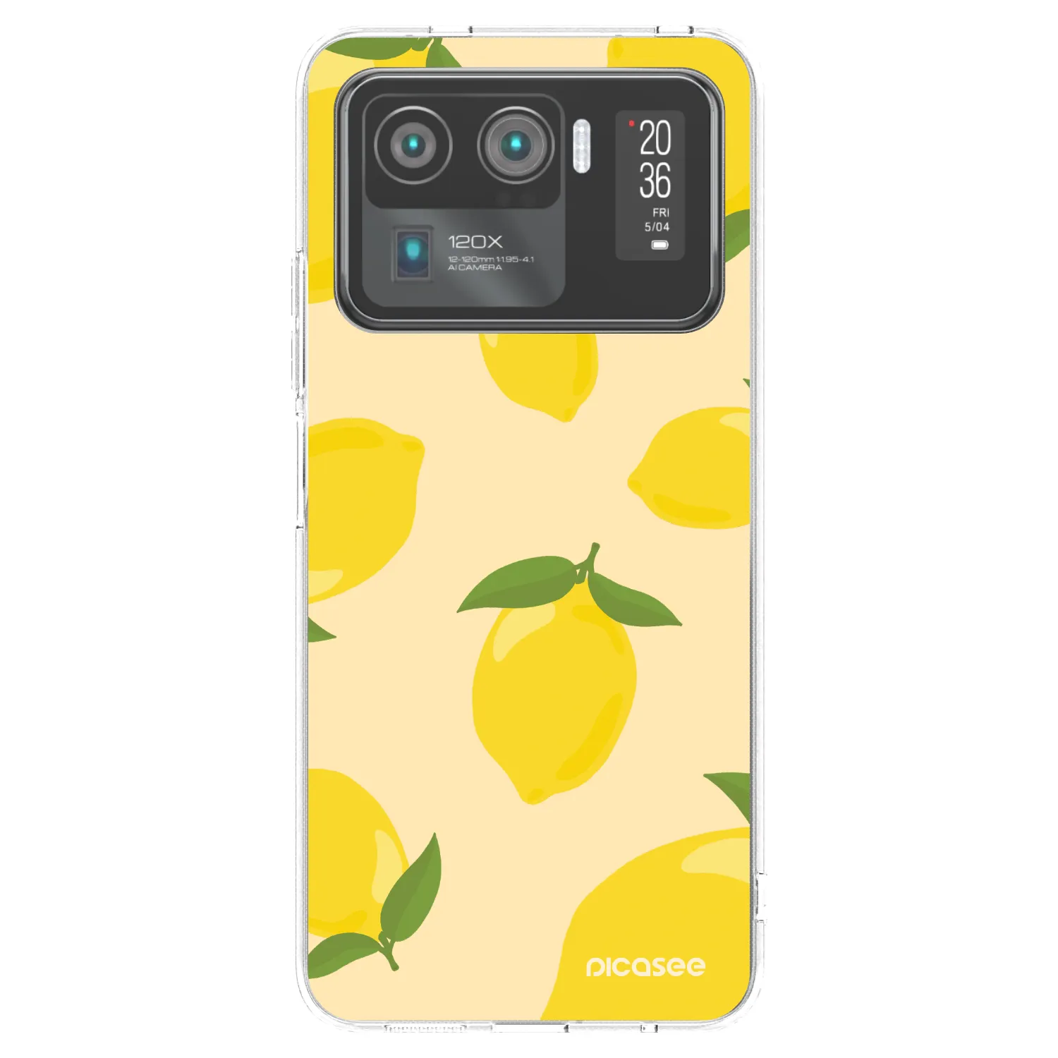 Picasee silikonska prozirna maskica za Xiaomi Mi 11 Ultra - Limoncella