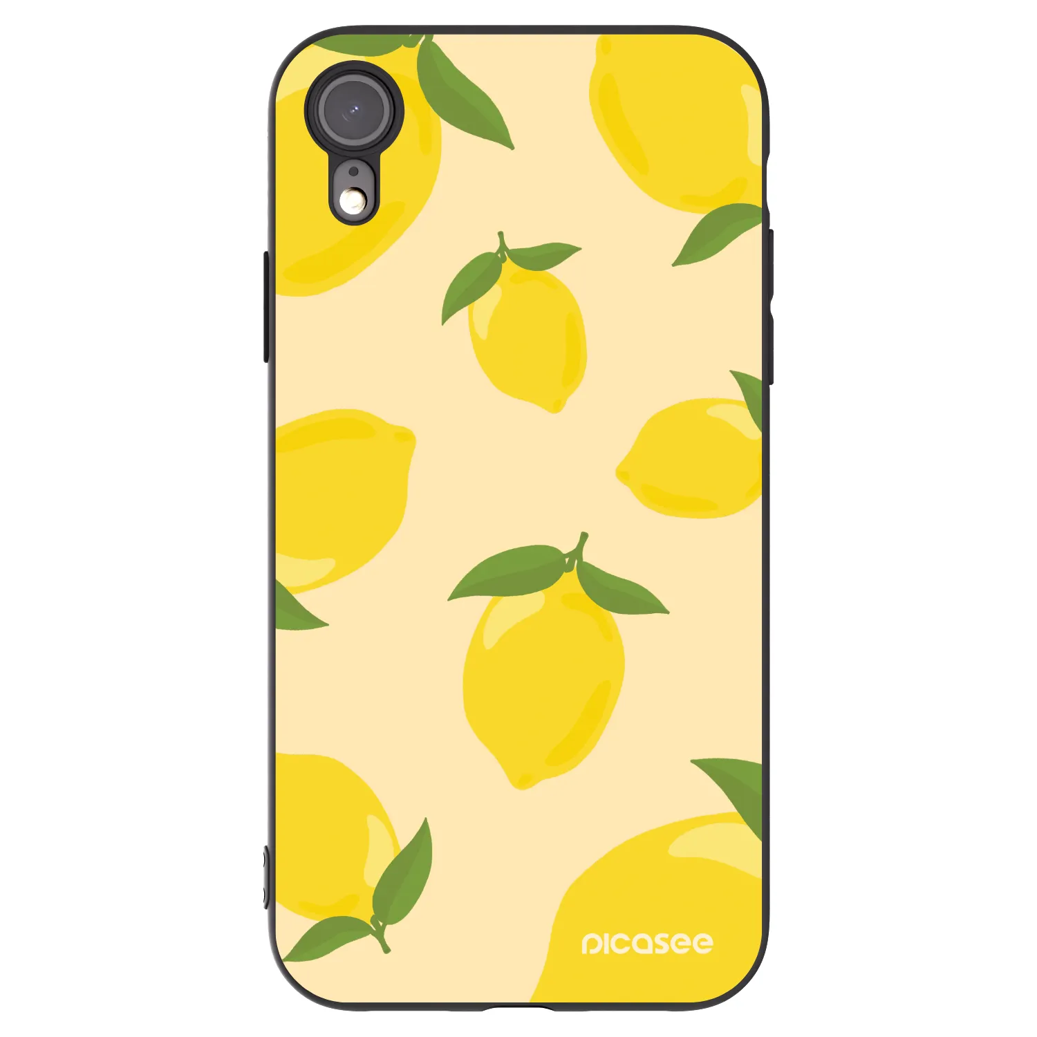 Picasee crna silikonska maskica za Apple iPhone XR - Limoncella