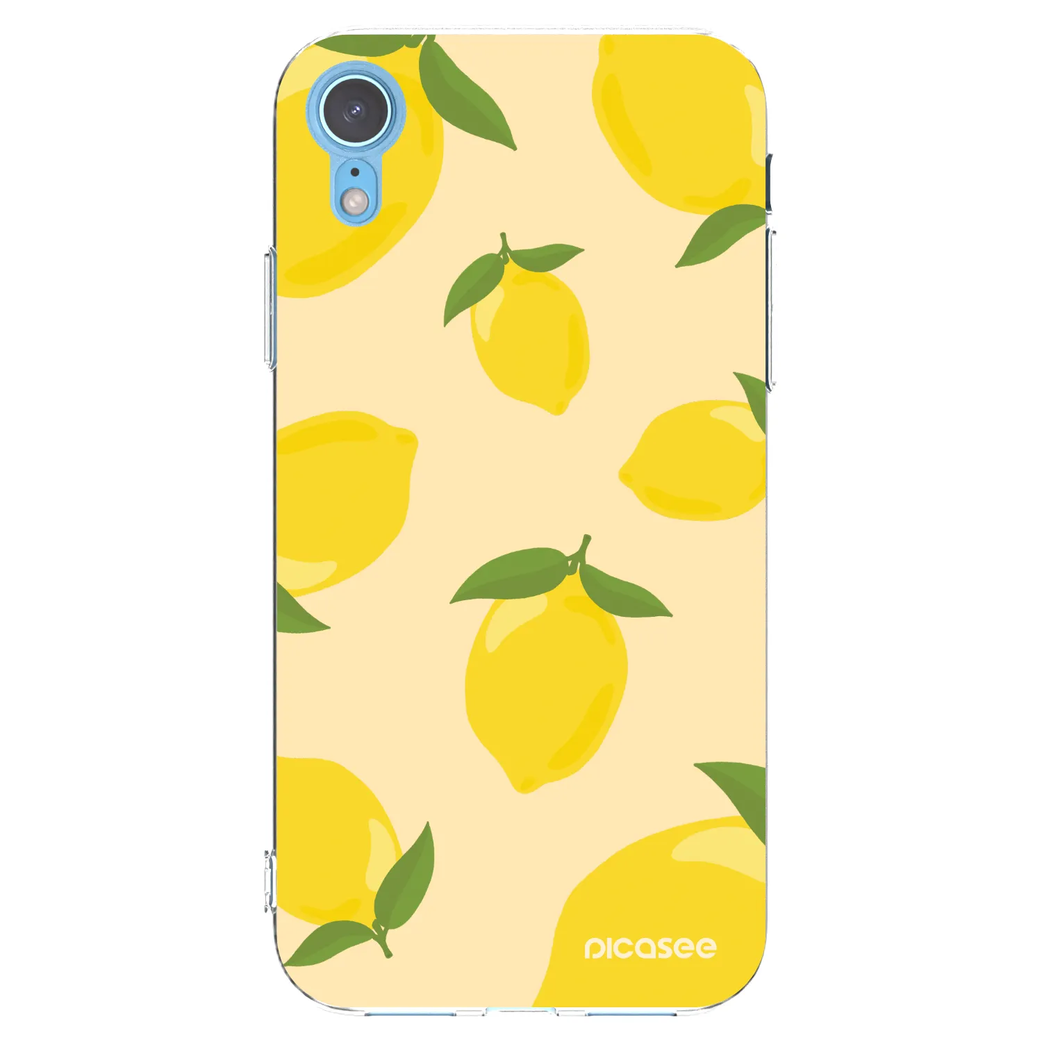 Picasee silikonska prozirna maskica za Apple iPhone XR - Limoncella