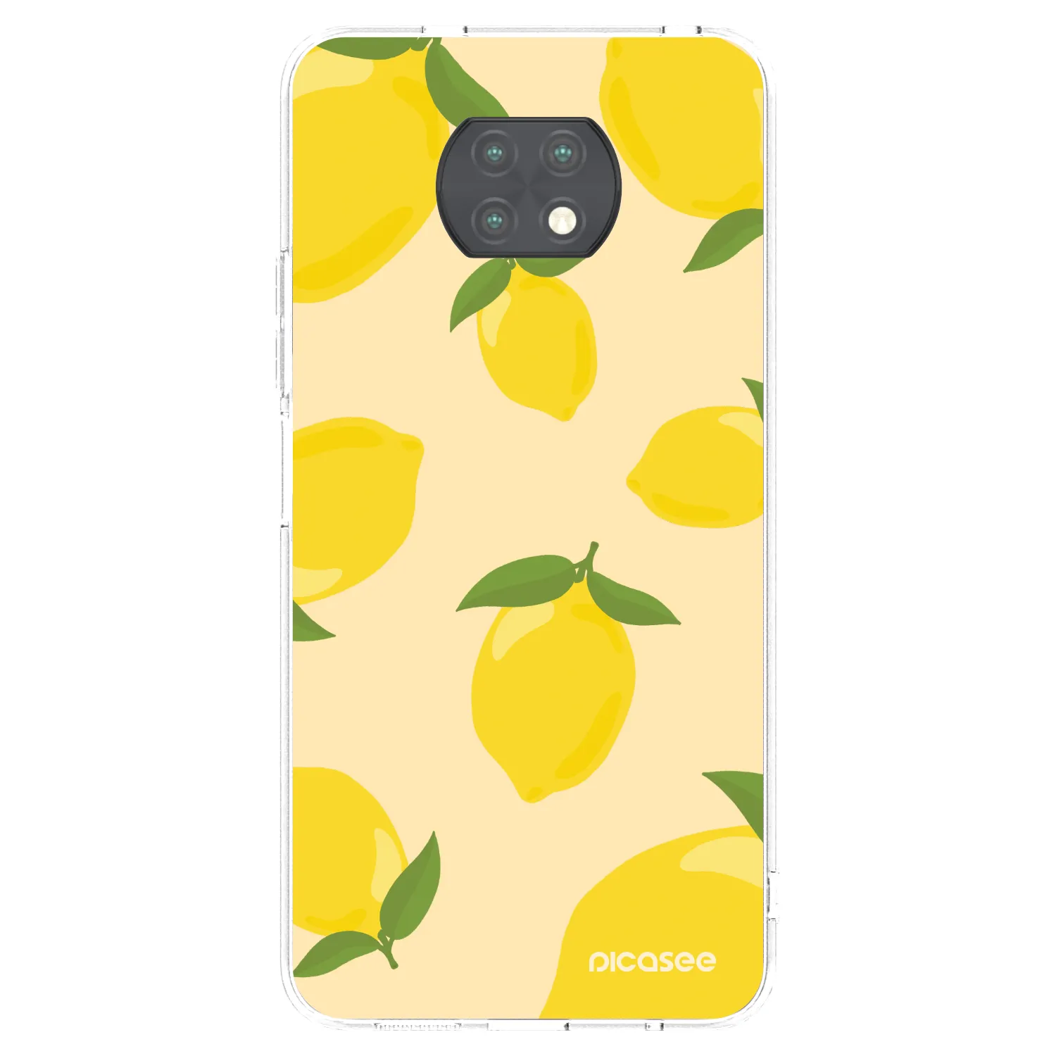 Picasee silikonska prozirna maskica za Xiaomi Redmi Note 9T - Limoncella