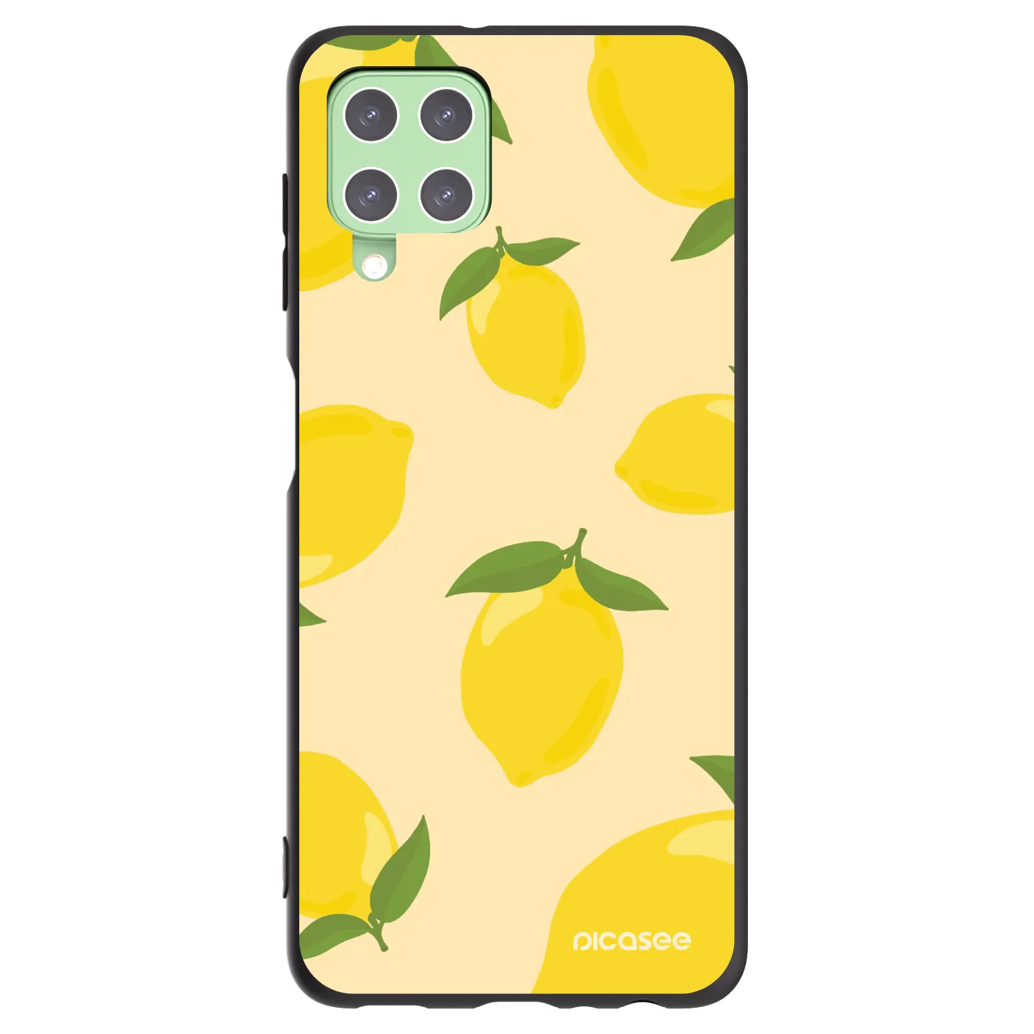 Picasee crna silikonska maskica za Samsung Galaxy A22 A225F 4G - Limoncella