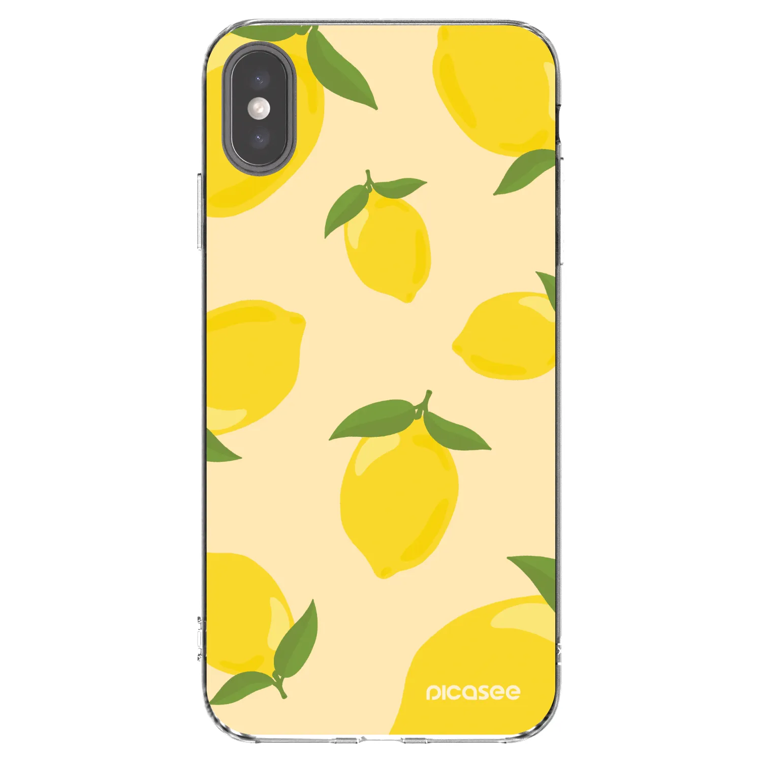 Picasee silikonska prozirna maskica za Apple iPhone XS Max - Limoncella