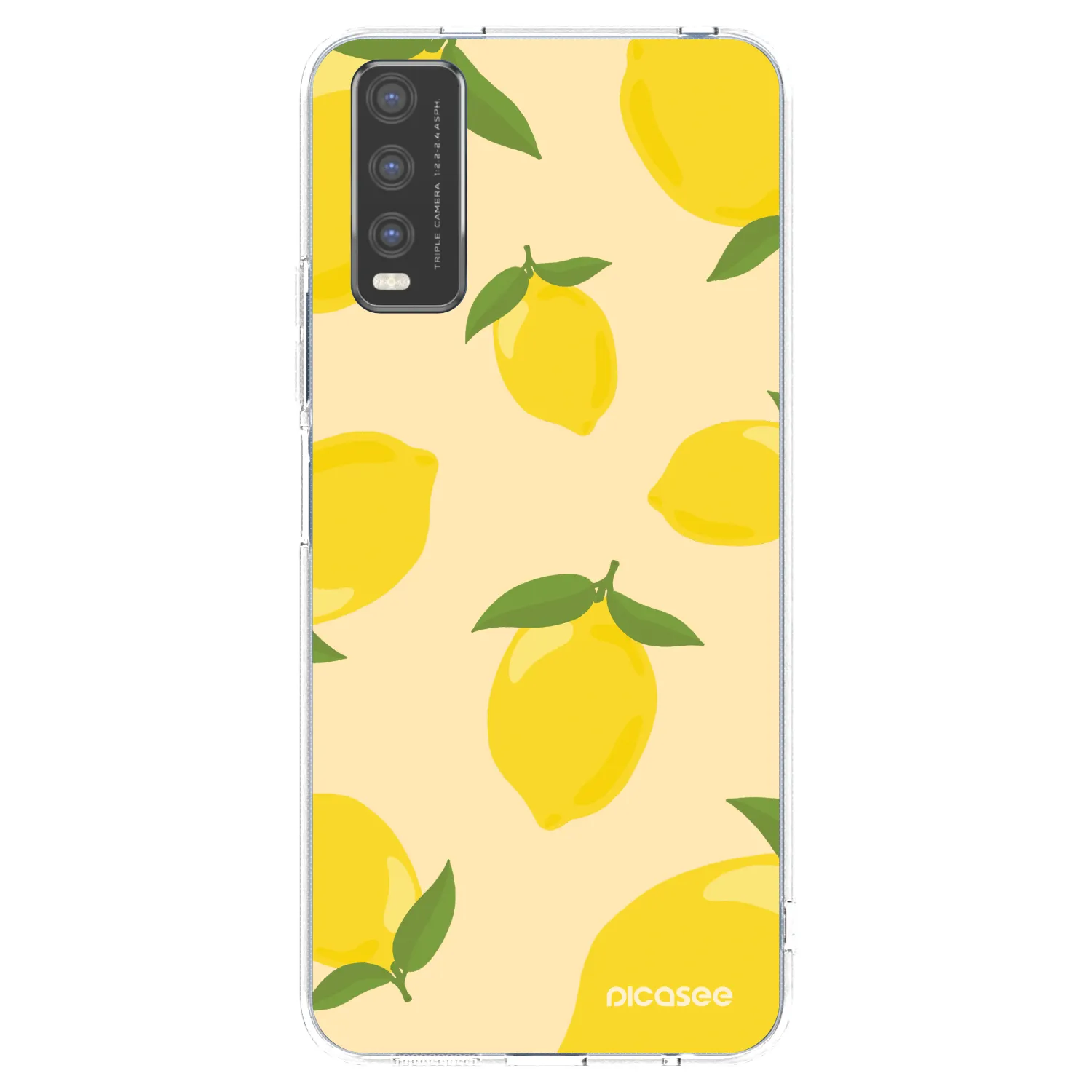 Picasee silikonska prozirna maskica za Vivo Y20s - Limoncella