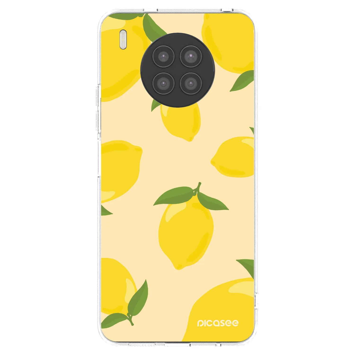 Picasee silikonska prozirna maskica za Huawei Nova 8i - Limoncella