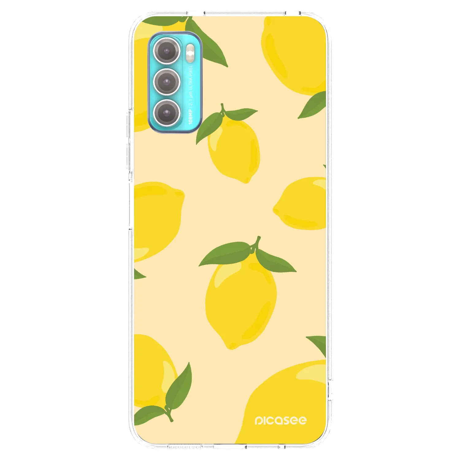 Picasee silikonska prozirna maskica za Motorola Moto G60 - Limoncella