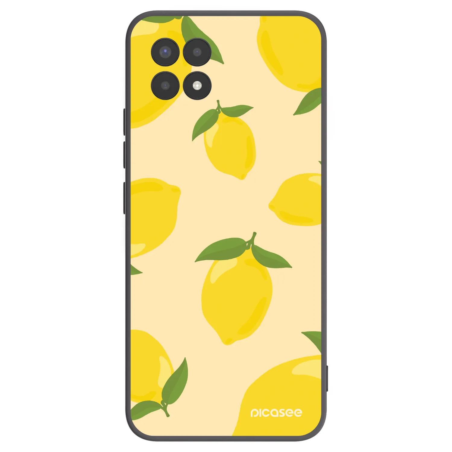 Picasee crna silikonska maskica za Realme 8i - Limoncella