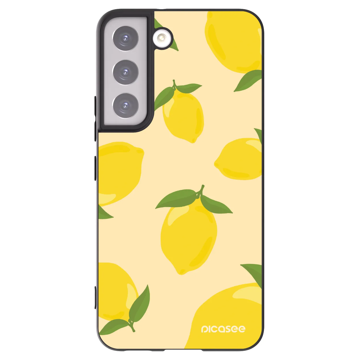 Picasee crna silikonska maskica za Samsung Galaxy S22 5G - Limoncella