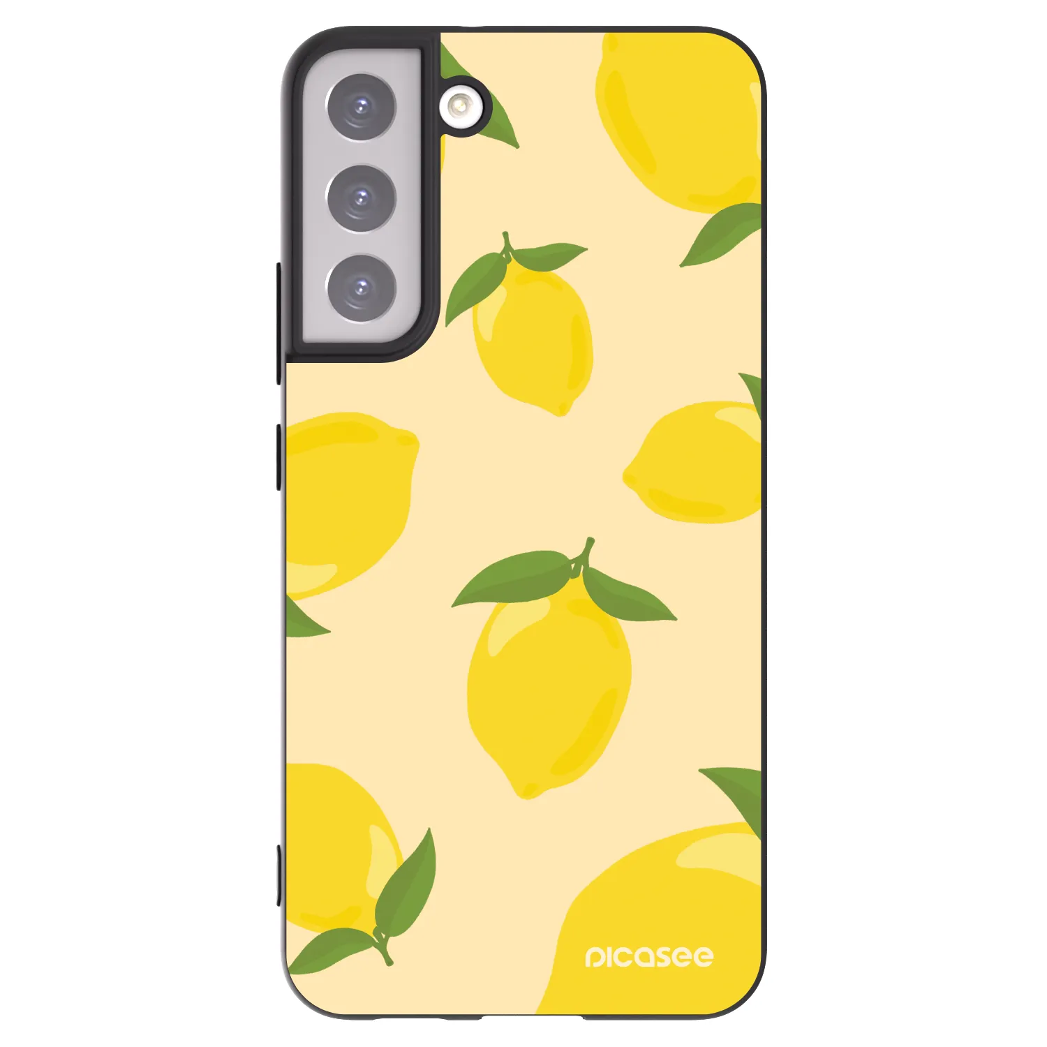 Picasee crna silikonska maskica za Samsung Galaxy S22+ 5G - Limoncella