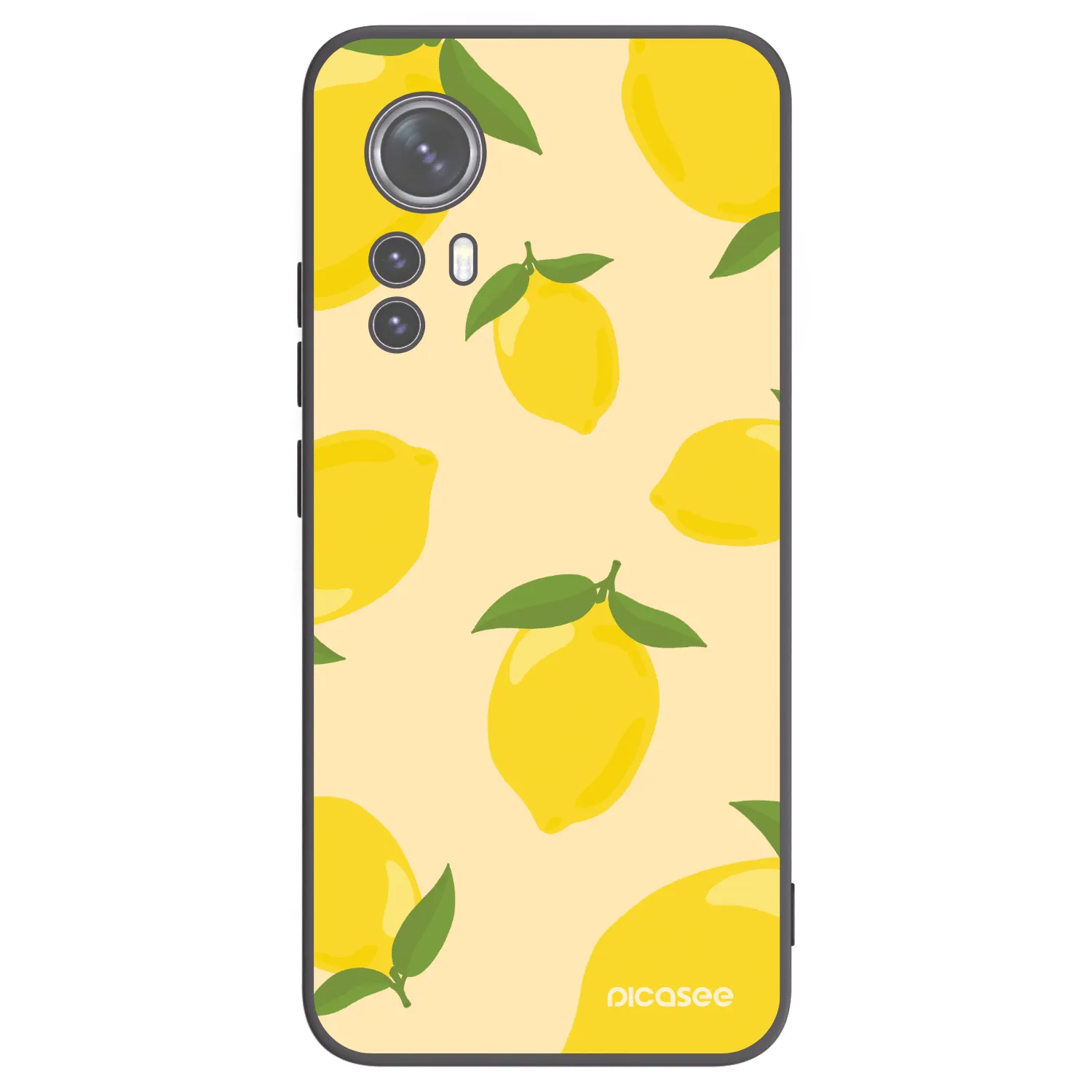 Picasee crna silikonska maskica za Xiaomi 12 - Limoncella