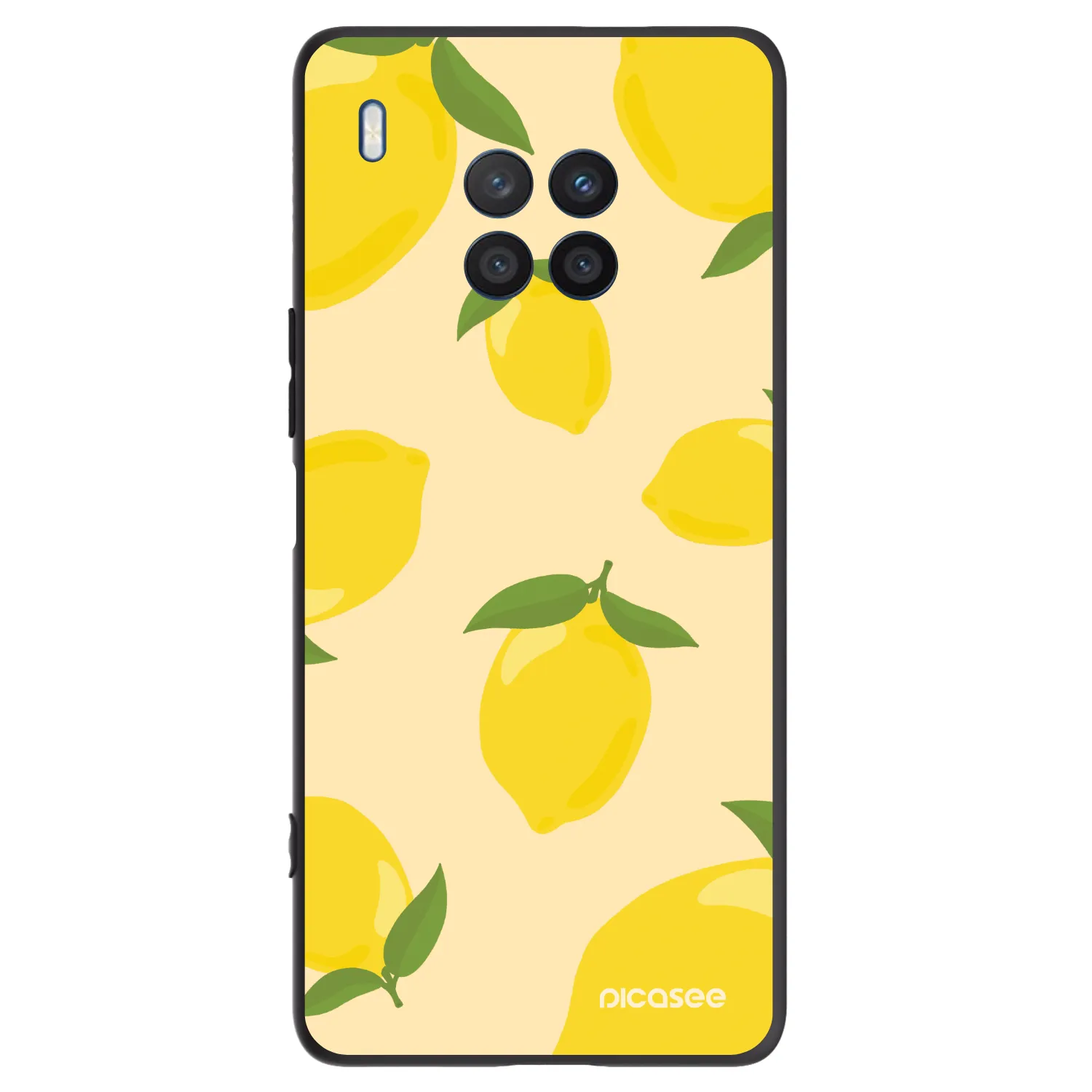 Picasee crna silikonska maskica za Honor 50 Lite - Limoncella