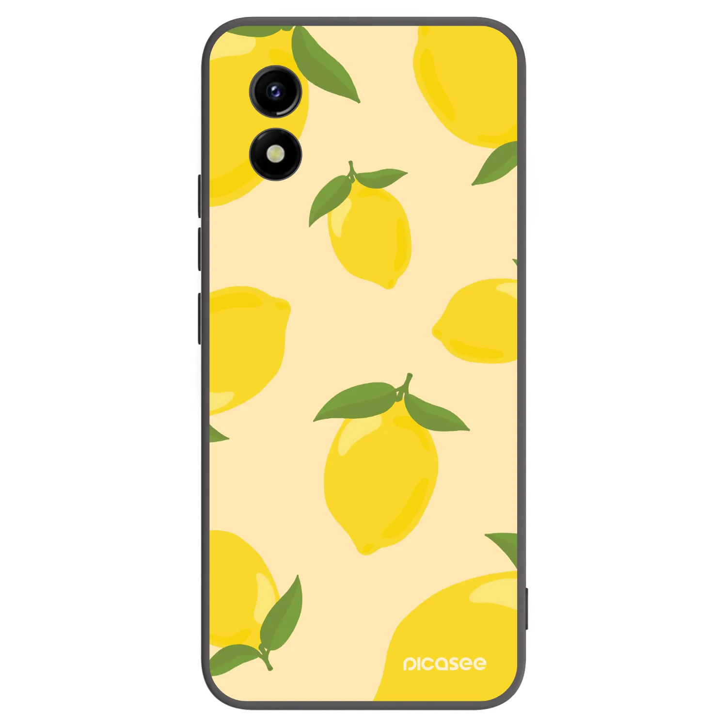 Picasee crna silikonska maskica za Vivo Y01 - Limoncella