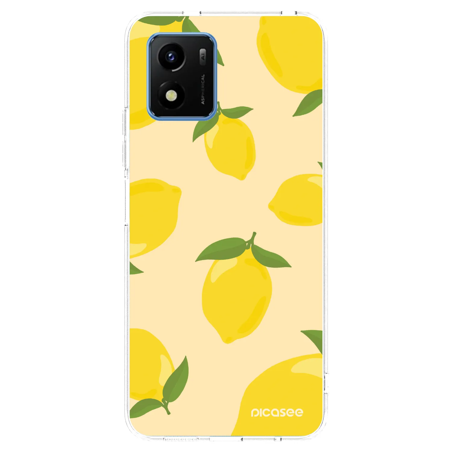 Picasee silikonska prozirna maskica za Vivo Y01 - Limoncella