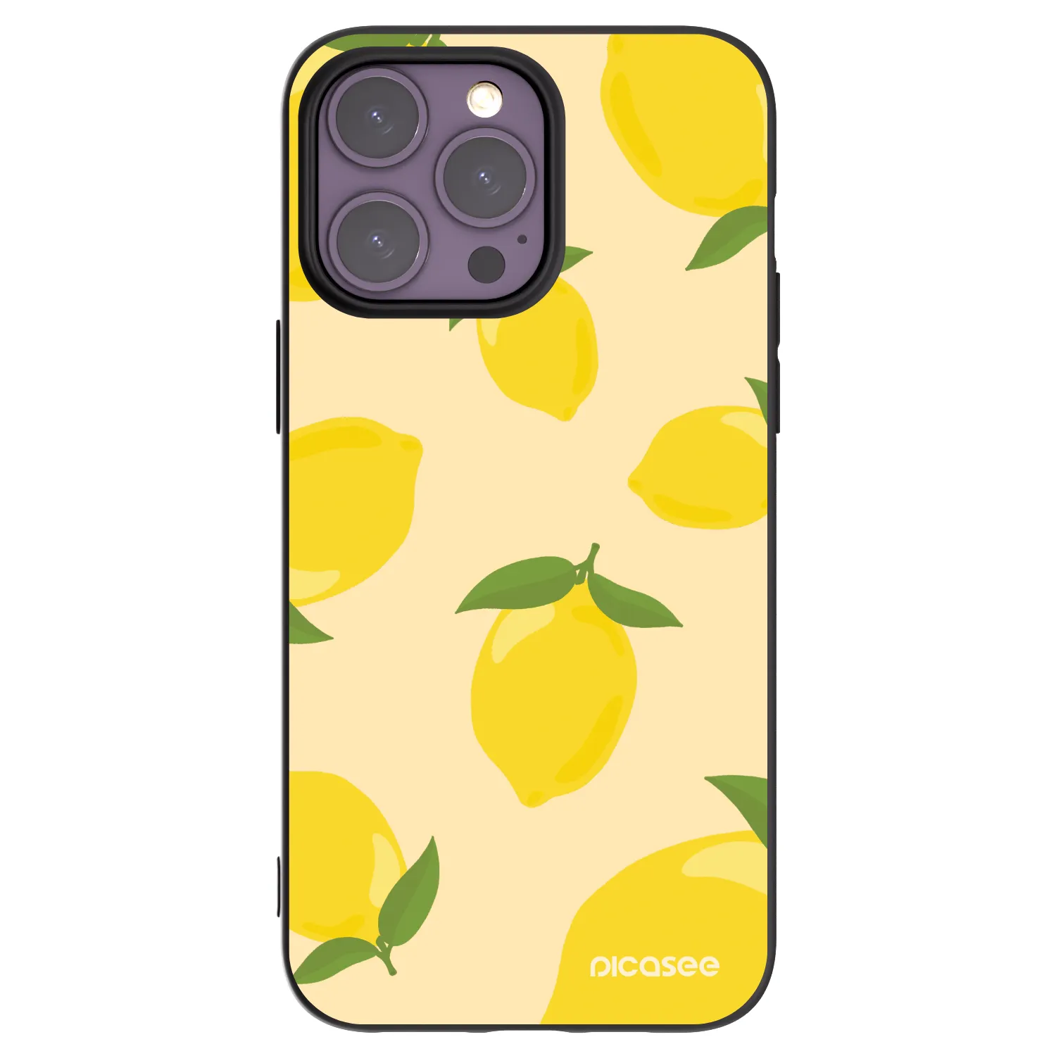 Picasee crna silikonska maskica za Apple iPhone 14 Pro Max - Limoncella