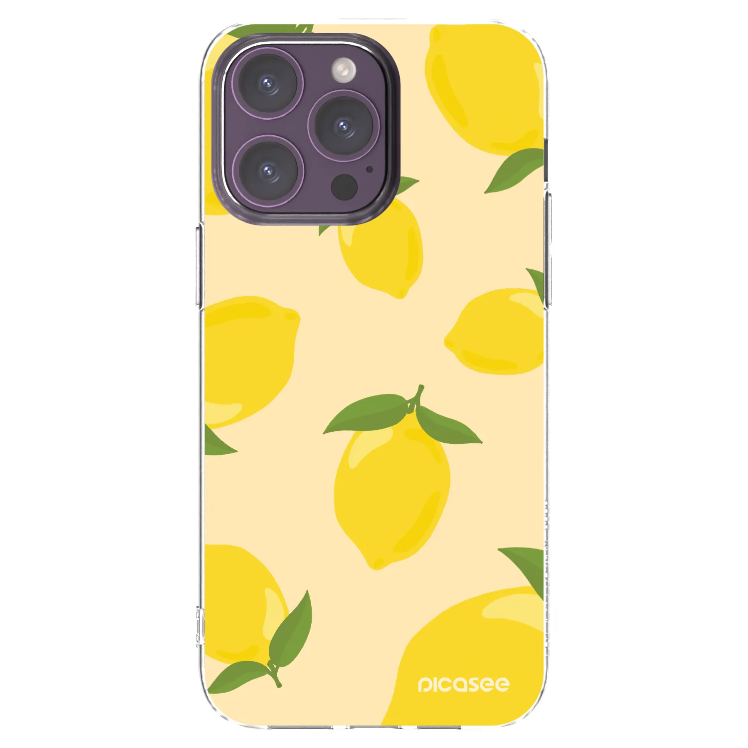 Picasee silikonska prozirna maskica za Apple iPhone 14 Pro Max - Limoncella
