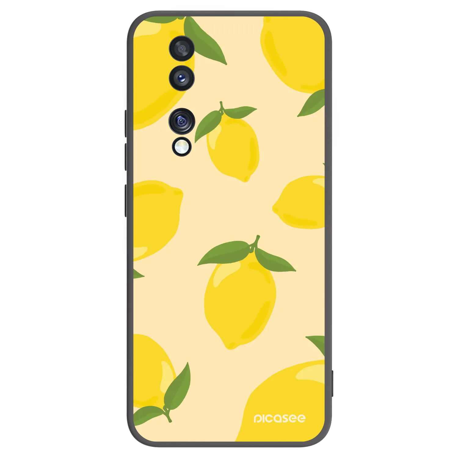 Picasee crna silikonska maskica za Honor 70 - Limoncella