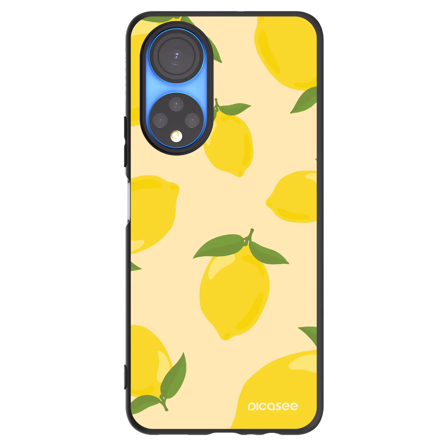 Picasee crna silikonska maskica za Honor X7 - Limoncella
