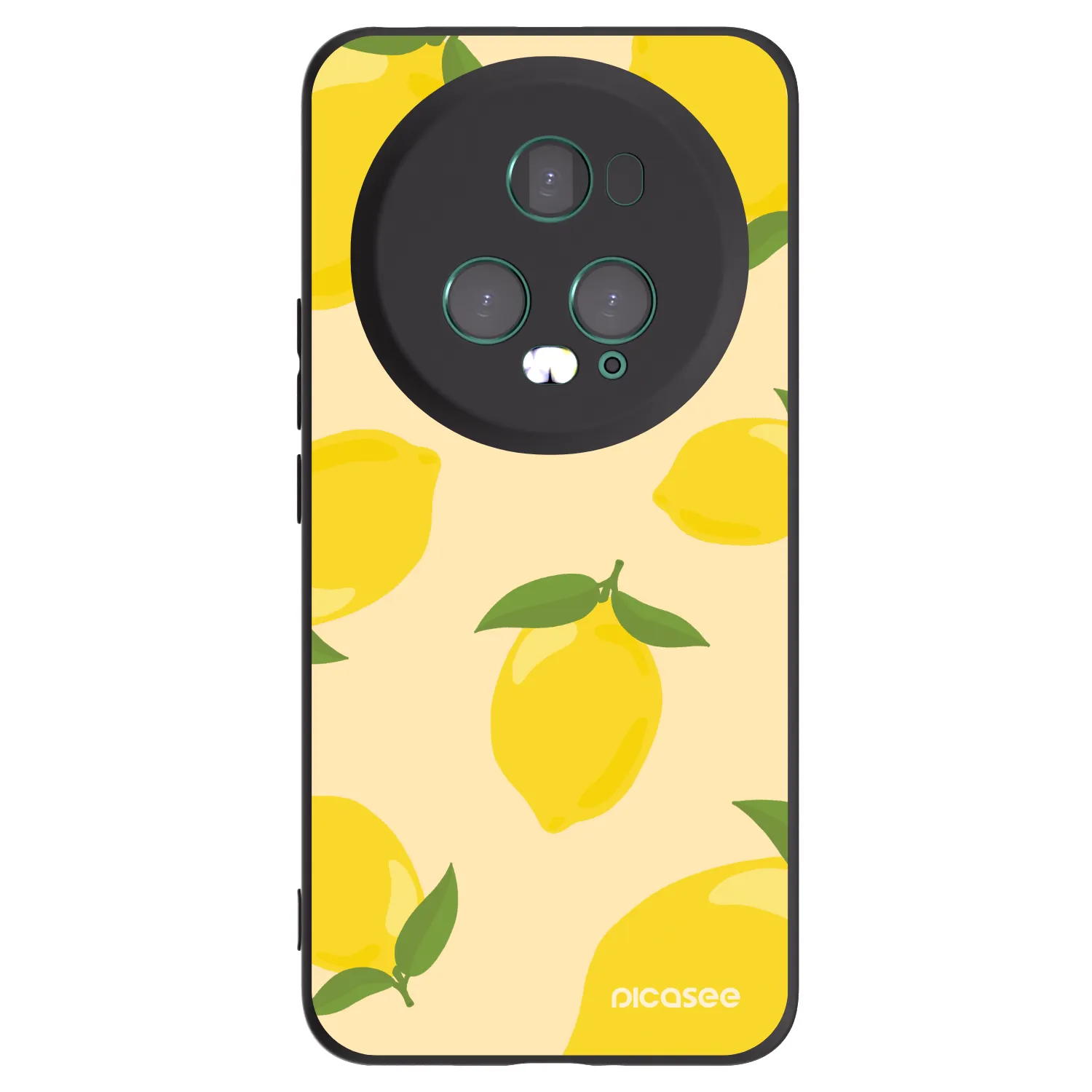 Picasee crna silikonska maskica za Honor Magic5 Pro - Limoncella