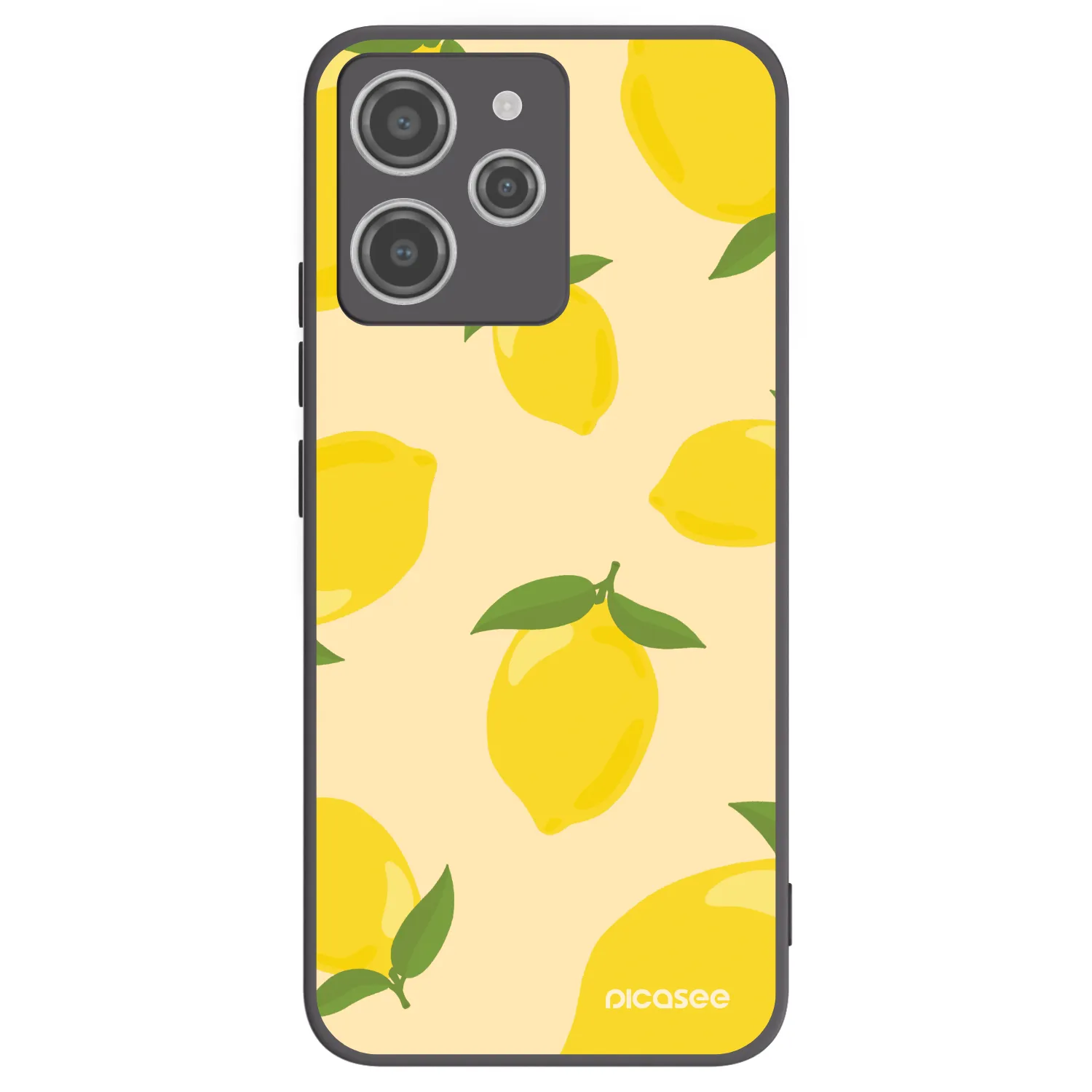 Picasee crna silikonska maskica za Xiaomi Redmi 12 4G - Limoncella