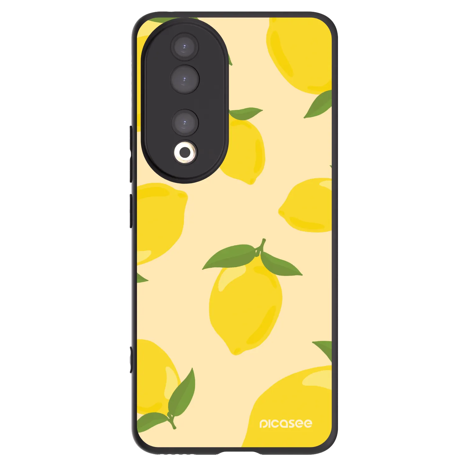 Picasee crna silikonska maskica za Honor 90 5G - Limoncella