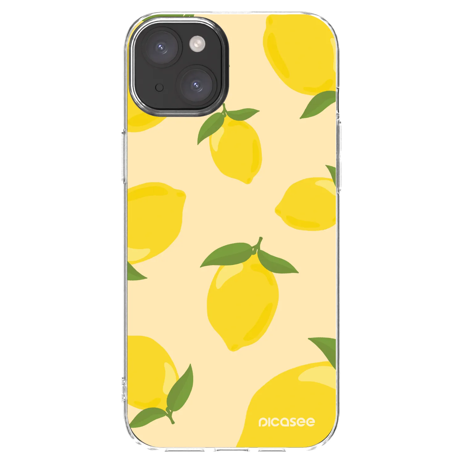 Picasee silikonska prozirna maskica za Apple iPhone 15 Plus - Limoncella