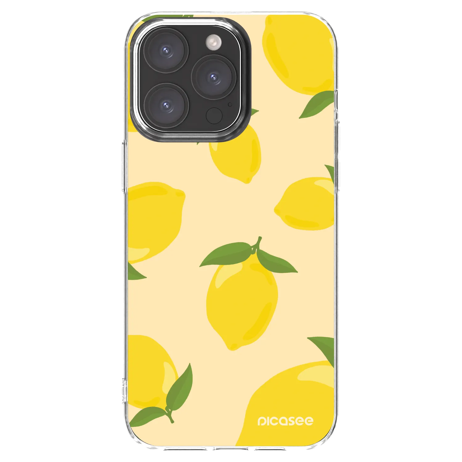 Picasee silikonska prozirna maskica za Apple iPhone 15 Pro Max - Limoncella