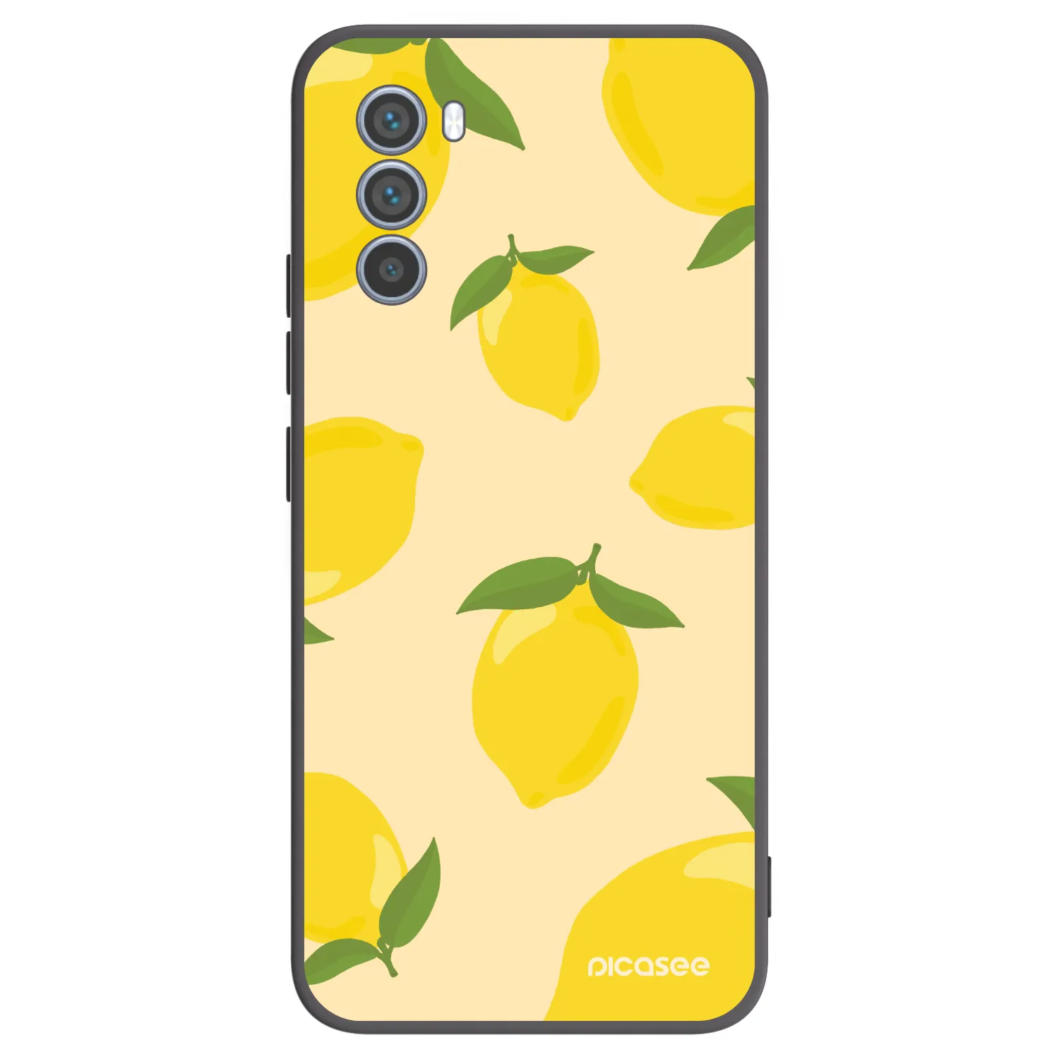 Picasee crna silikonska maskica za Motorola Moto G62 - Limoncella