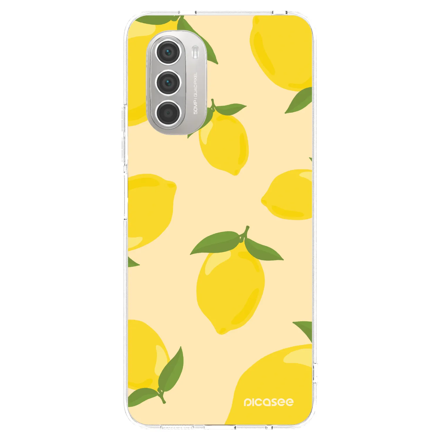 Picasee silikonska prozirna maskica za Motorola Moto G51 - Limoncella