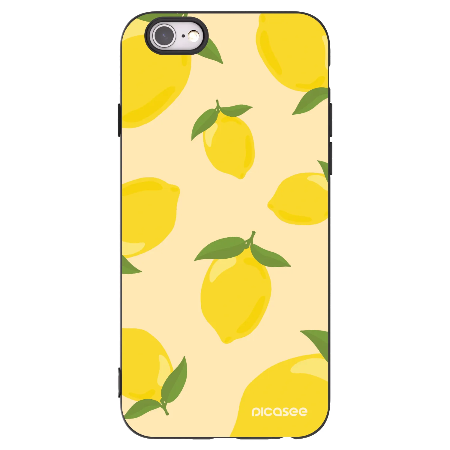 Picasee crna silikonska maskica za Apple iPhone 6/6S - Limoncella