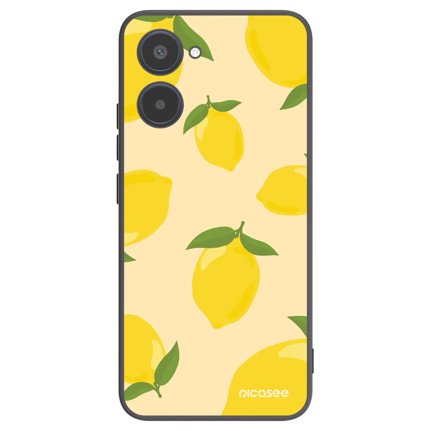 Picasee crna silikonska maskica za Realme 10 4G - Limoncella