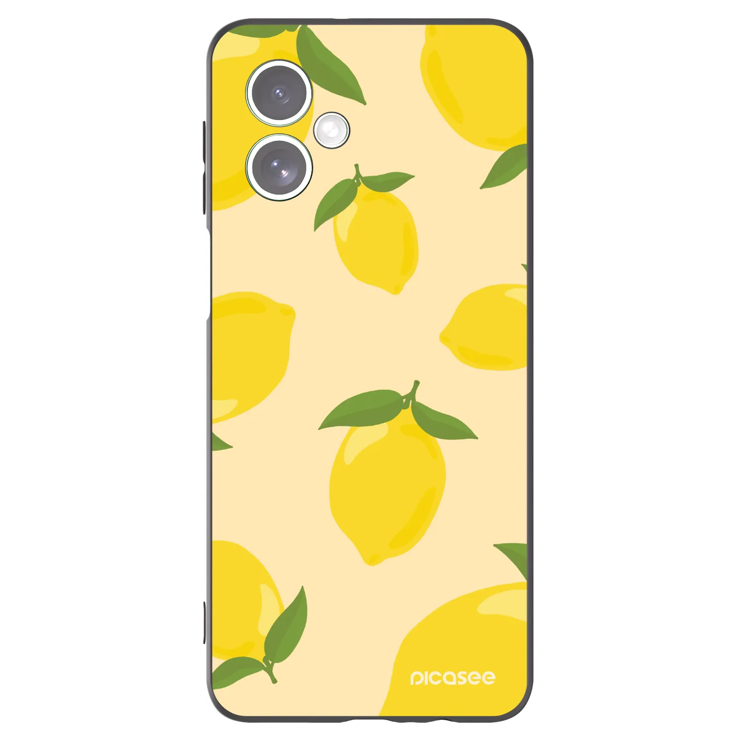 Picasee crna silikonska maskica za Motorola Moto G54 5G - Limoncella