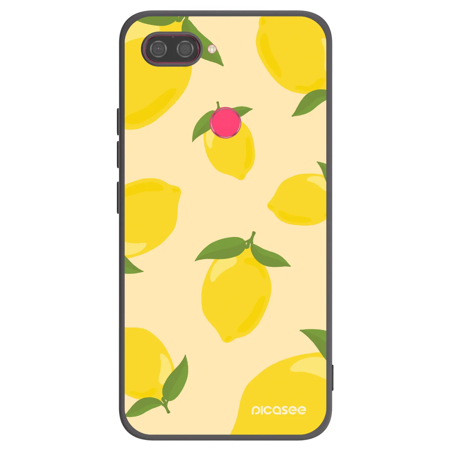 Picasee crna silikonska maskica za Xiaomi Mi 8 Lite - Limoncella
