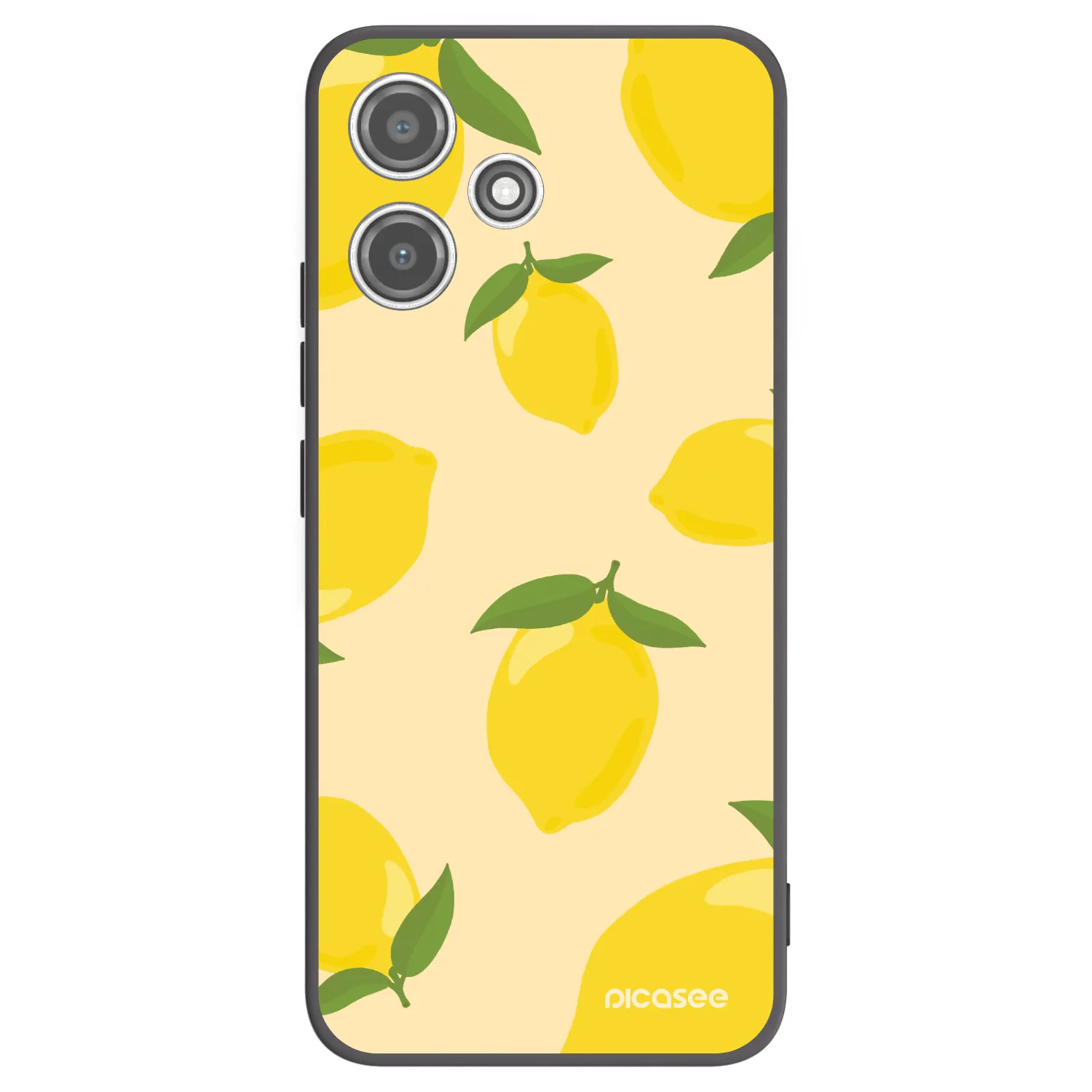 Picasee crna silikonska maskica za Xiaomi Redmi 12 5G - Limoncella
