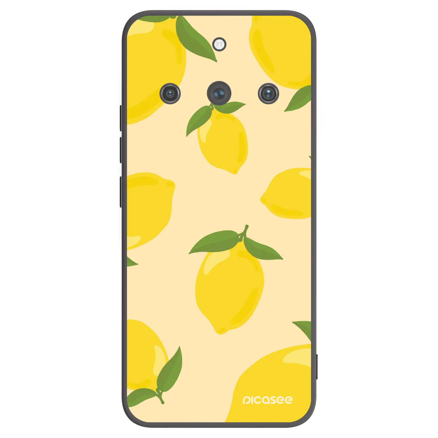 Picasee crna silikonska maskica za Realme 11 Pro+ - Limoncella