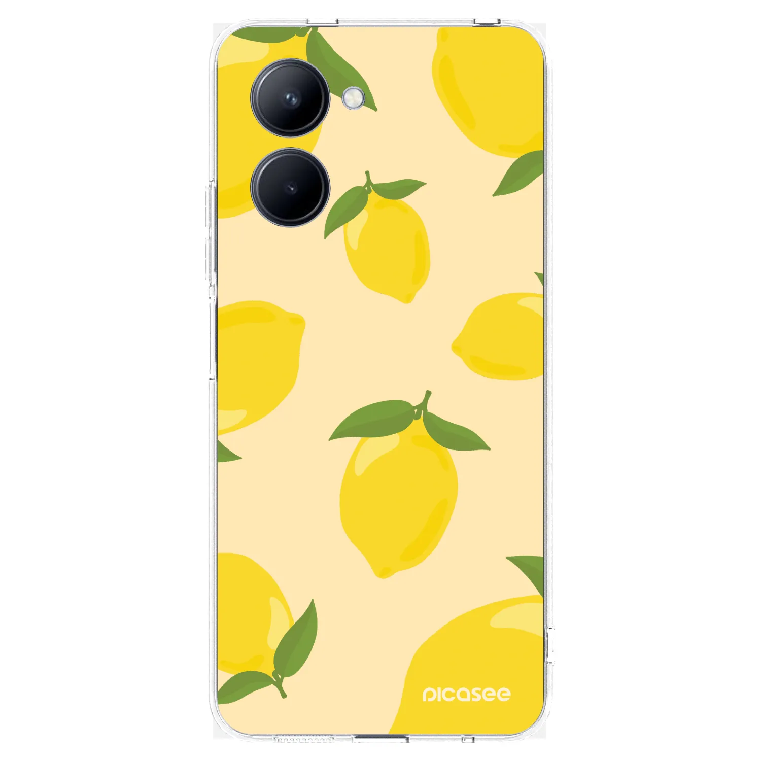 Picasee silikonska prozirna maskica za Realme C33 (2023) - Limoncella