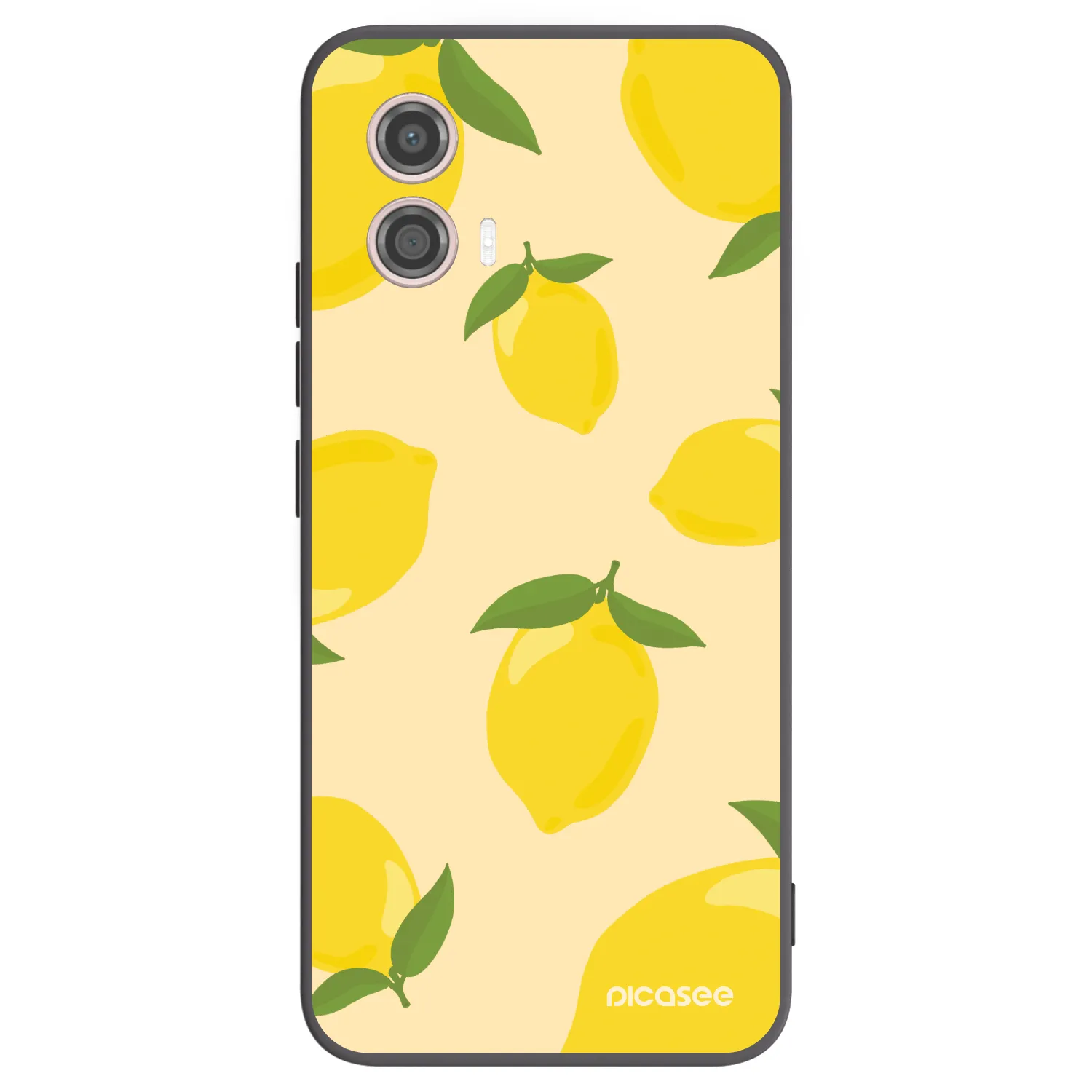 Picasee crna silikonska maskica za Motorola Moto G53 5G - Limoncella