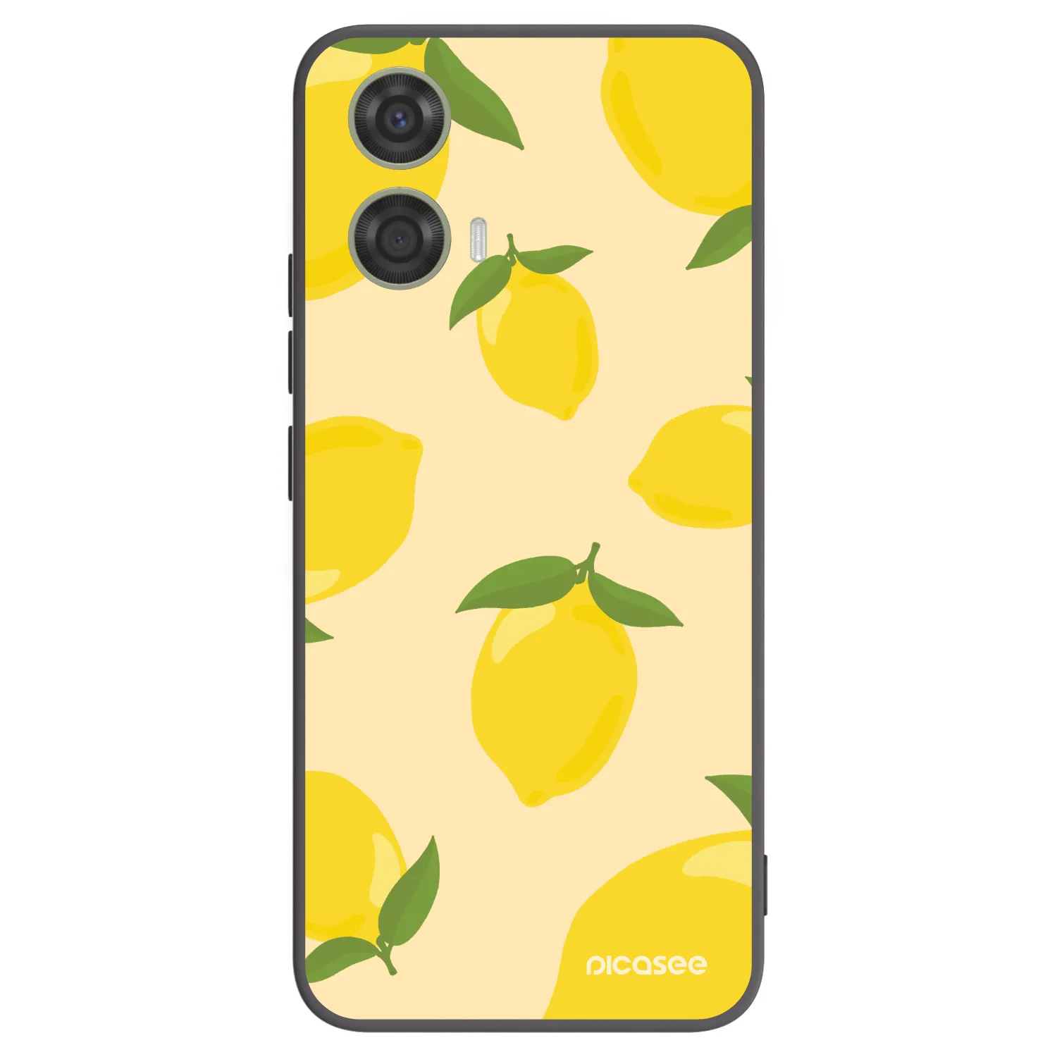 Picasee crna silikonska maskica za Motorola Moto G24 - Limoncella