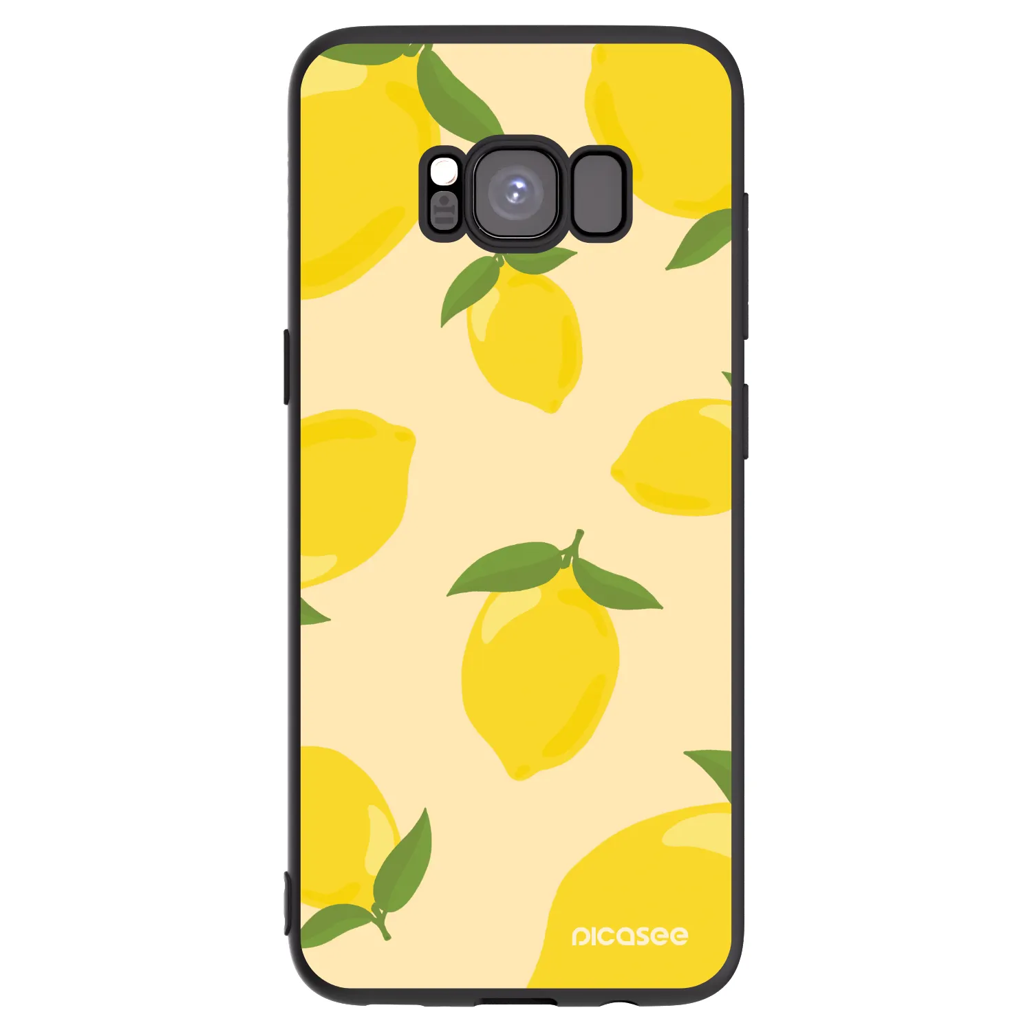 Picasee crna silikonska maskica za Samsung Galaxy S8 G950F - Limoncella