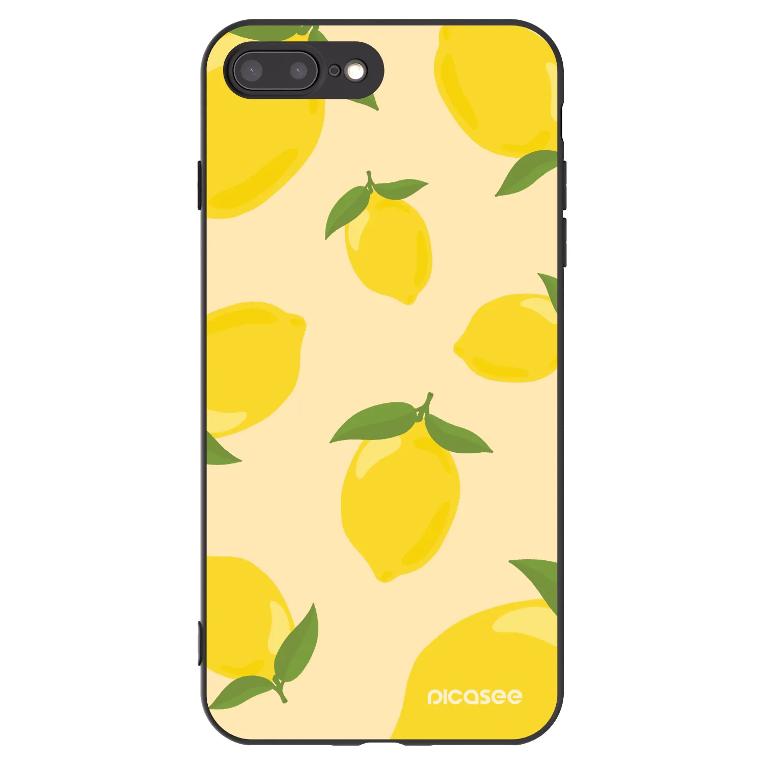 Picasee crna silikonska maskica za Apple iPhone 7 Plus - Limoncella