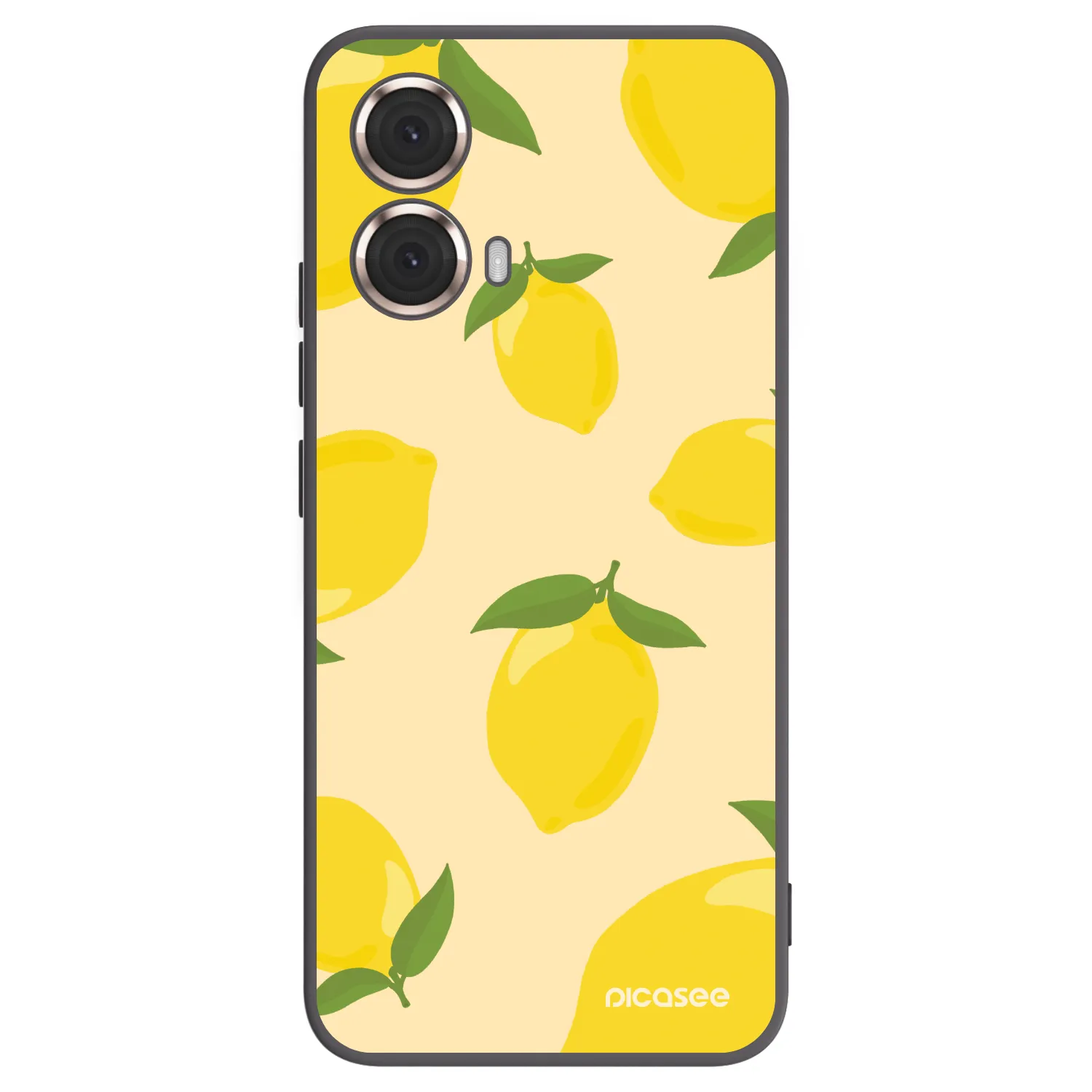 Picasee crna silikonska maskica za Motorola Moto G85 - Limoncella