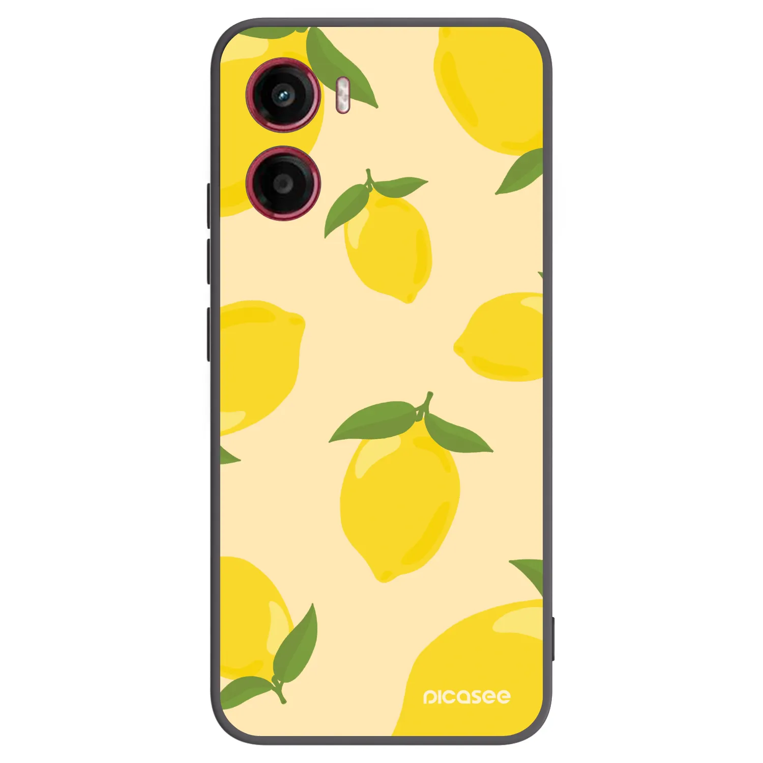 Picasee crna silikonska maskica za Motorola Moto G05 - Limoncella