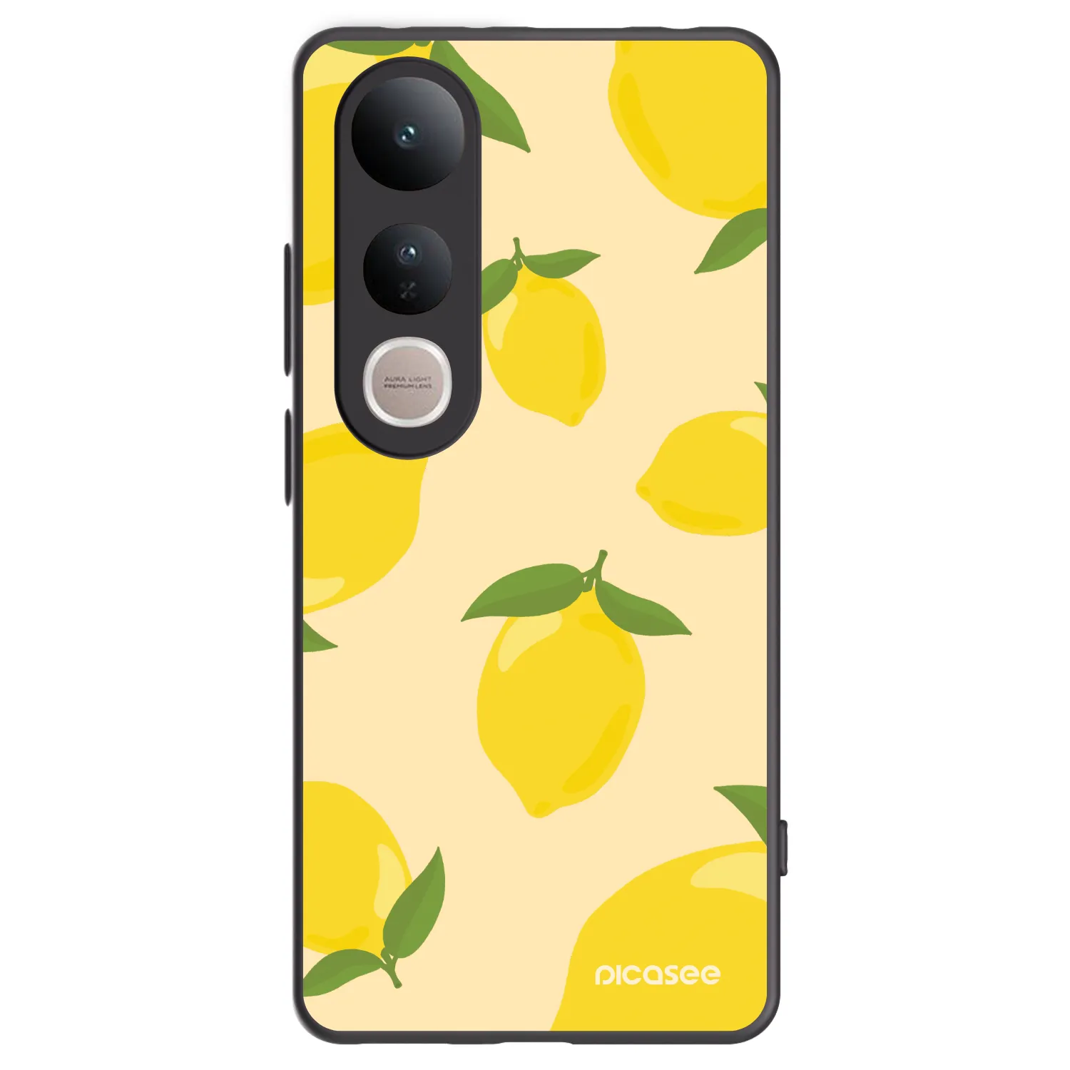 Picasee crna silikonska maskica za Vivo V50 Lite 5G - Limoncella