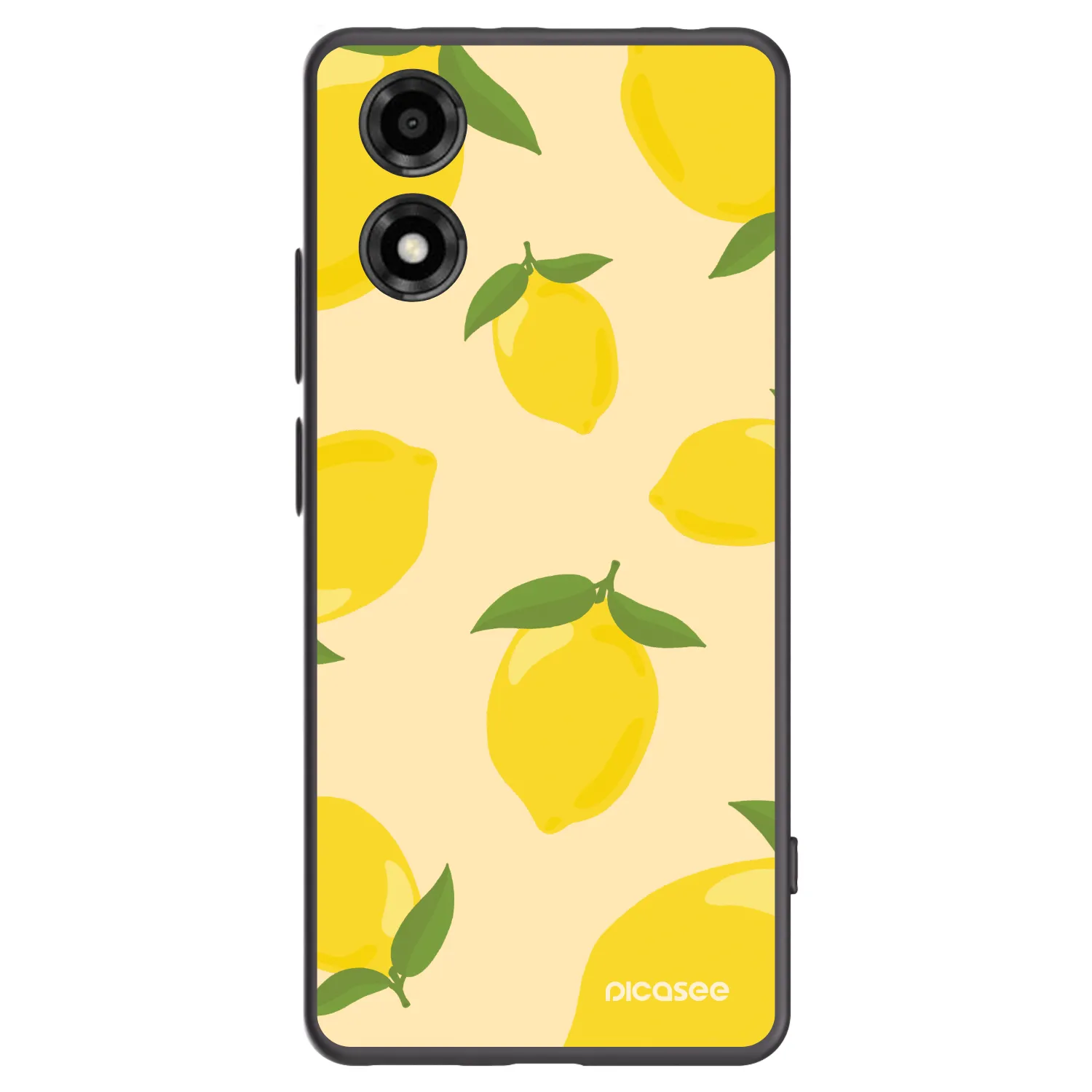 Picasee crna silikonska maskica za Motorola Moto E14 - Limoncella