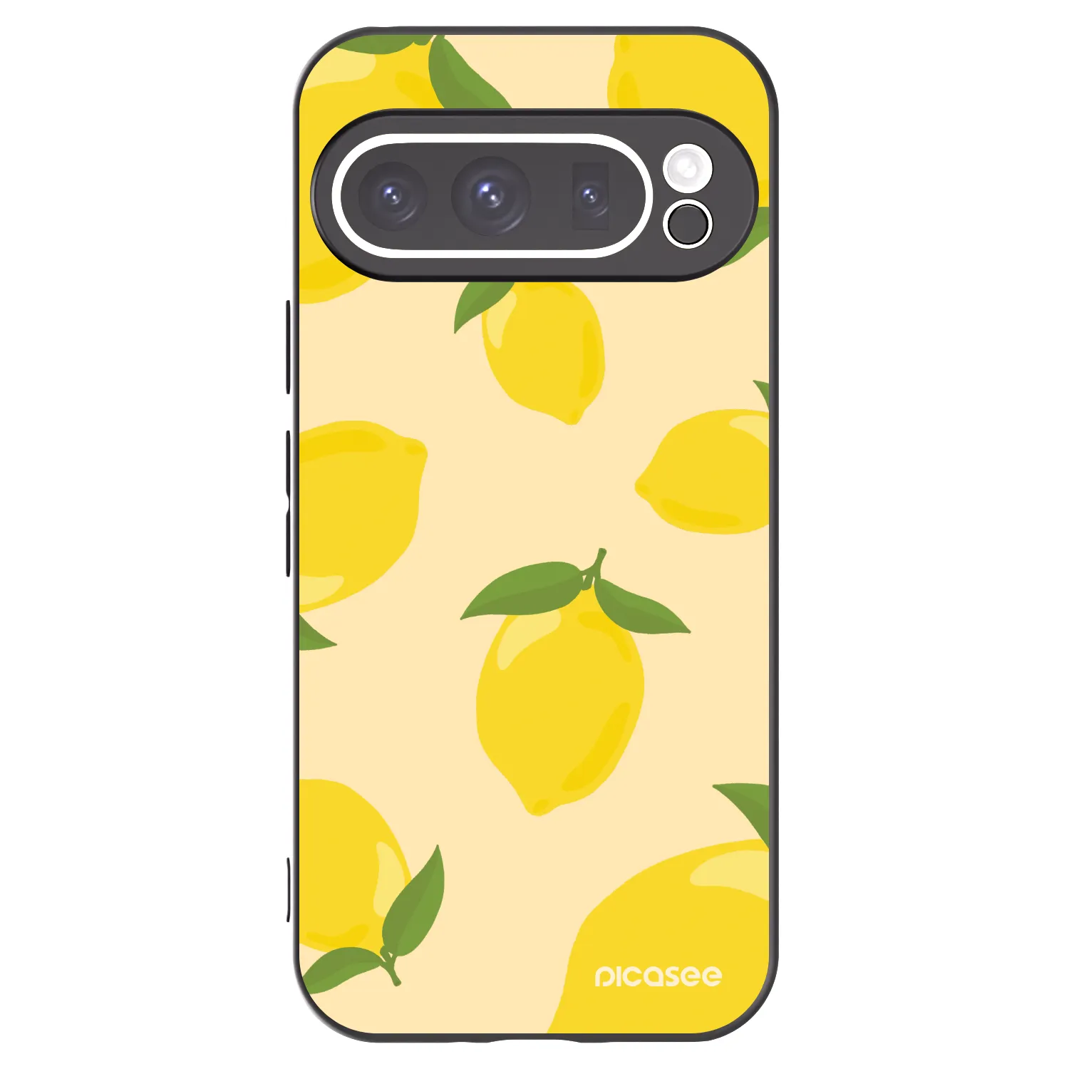 Picasee crna silikonska maskica za Google Pixel 9 Pro XL - Limoncella