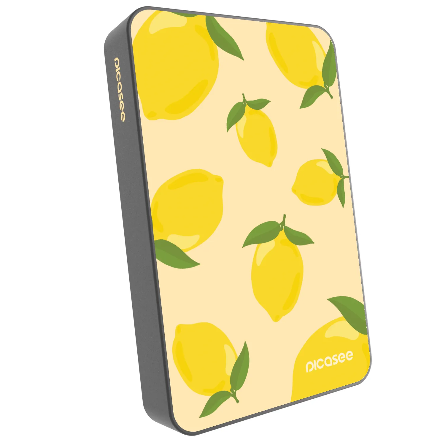 Picasee Prijenosni punjač s MagSafe 10 000 mAh Sivo - Limoncella