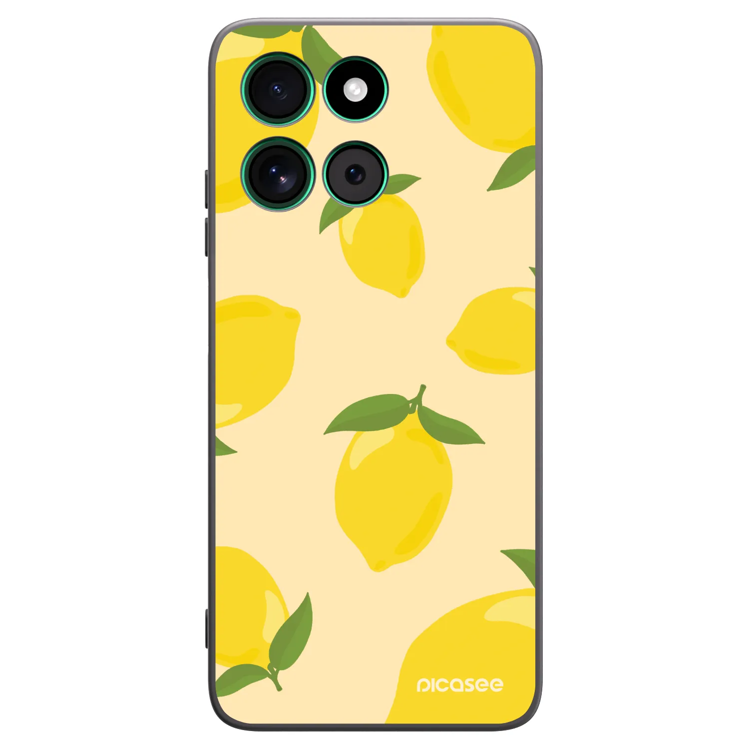 Picasee crna silikonska maskica za Motorola Moto G57 Power - Limoncella
