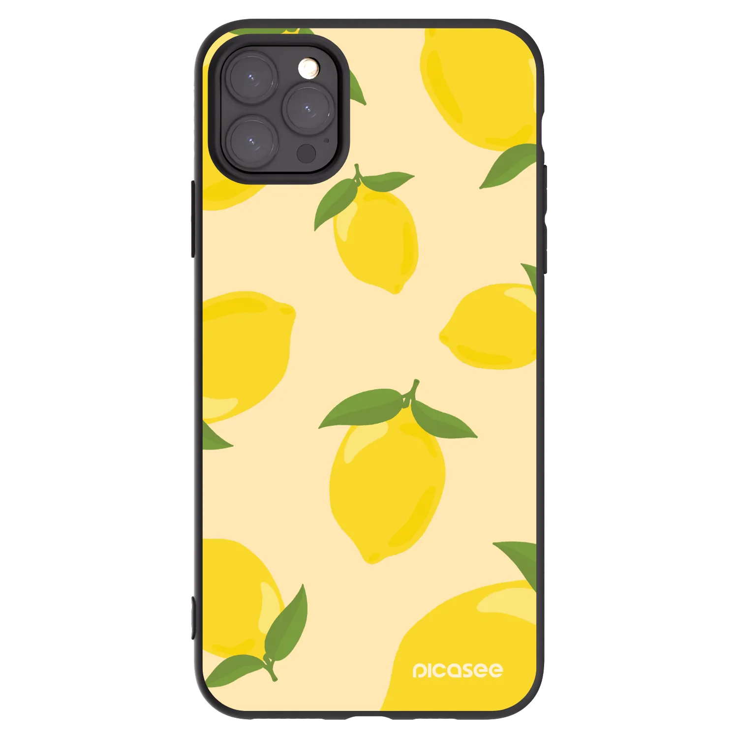 Picasee crna silikonska maskica za Apple iPhone 11 Pro Max - Limoncella